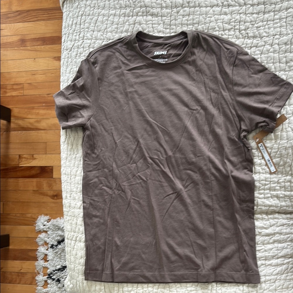 SKIMS Brown Short Sleeve Tee
